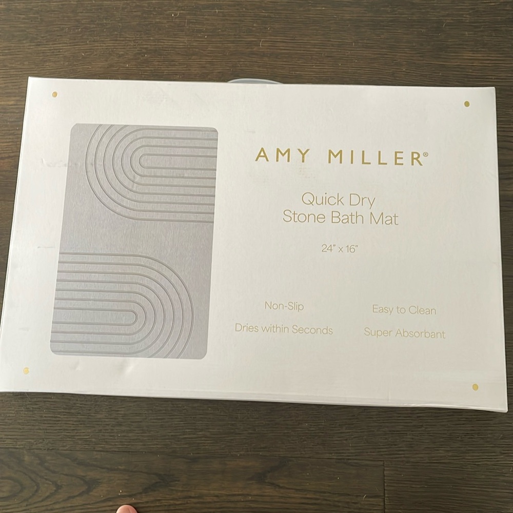Amy Miller Quick Dry Stone Bath Mat